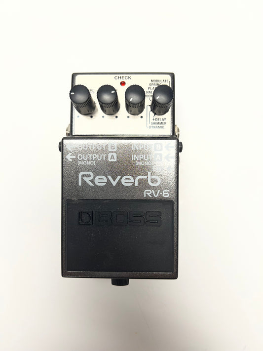 Used Boss RV-6 Reverb Pedal