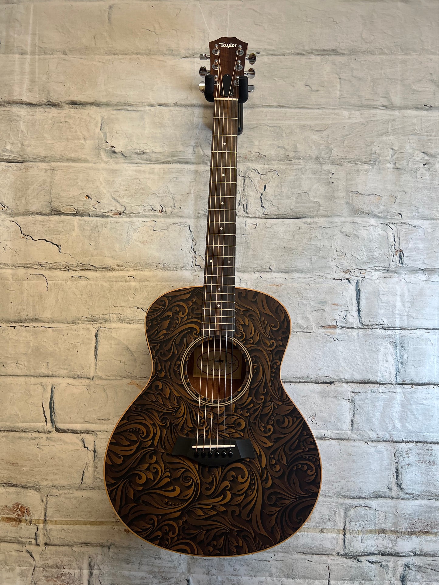 Taylor GS Mini-e Special Edition Acoustic Electric Guitar-Paisley Black
