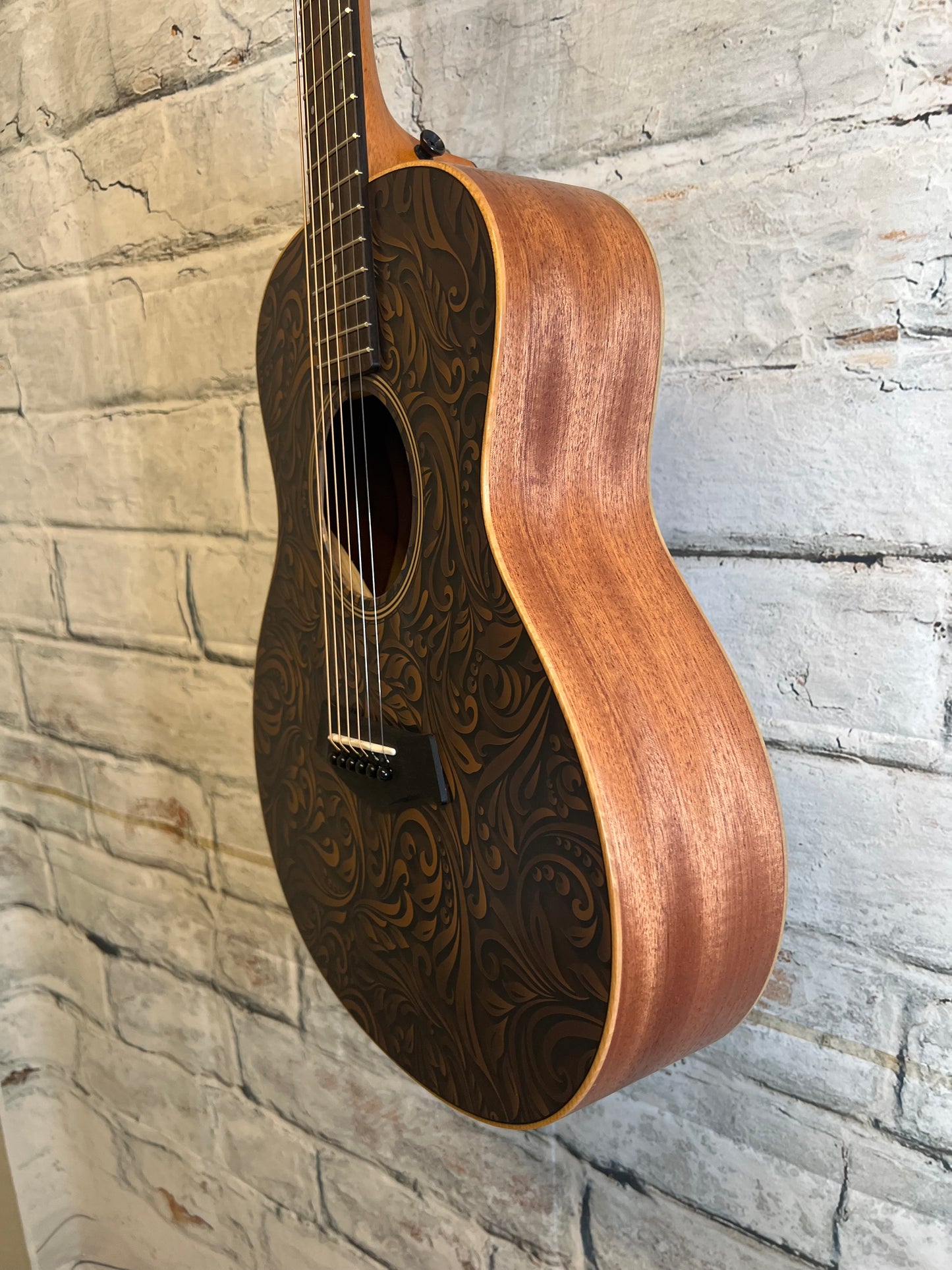 Taylor GS Mini-e Special Edition Acoustic Electric Guitar-Paisley Black