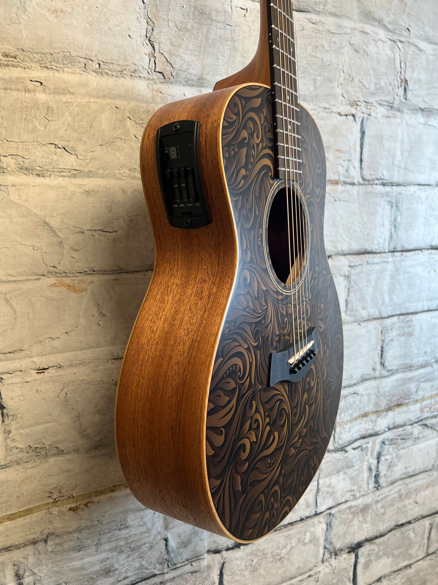 Taylor GS Mini-e Special Edition Acoustic Electric Guitar-Paisley Black