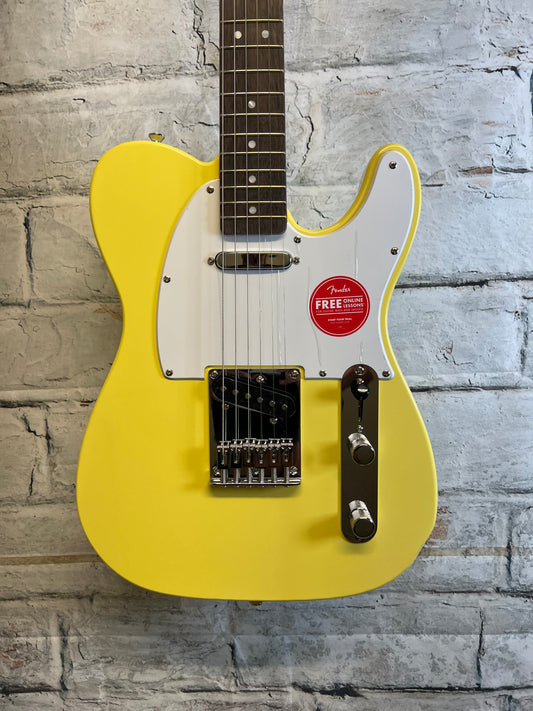 Squier Sonic Telecaster, Laurel Fingerboard, White Pickguard, Canary Yellow