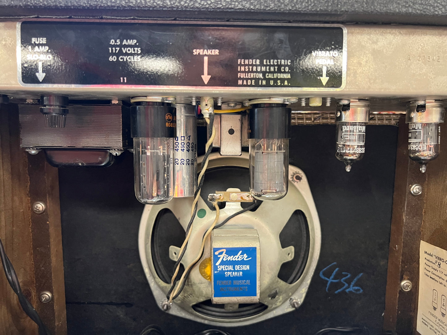 1965 Vintage Fender Vibro Champ Amp