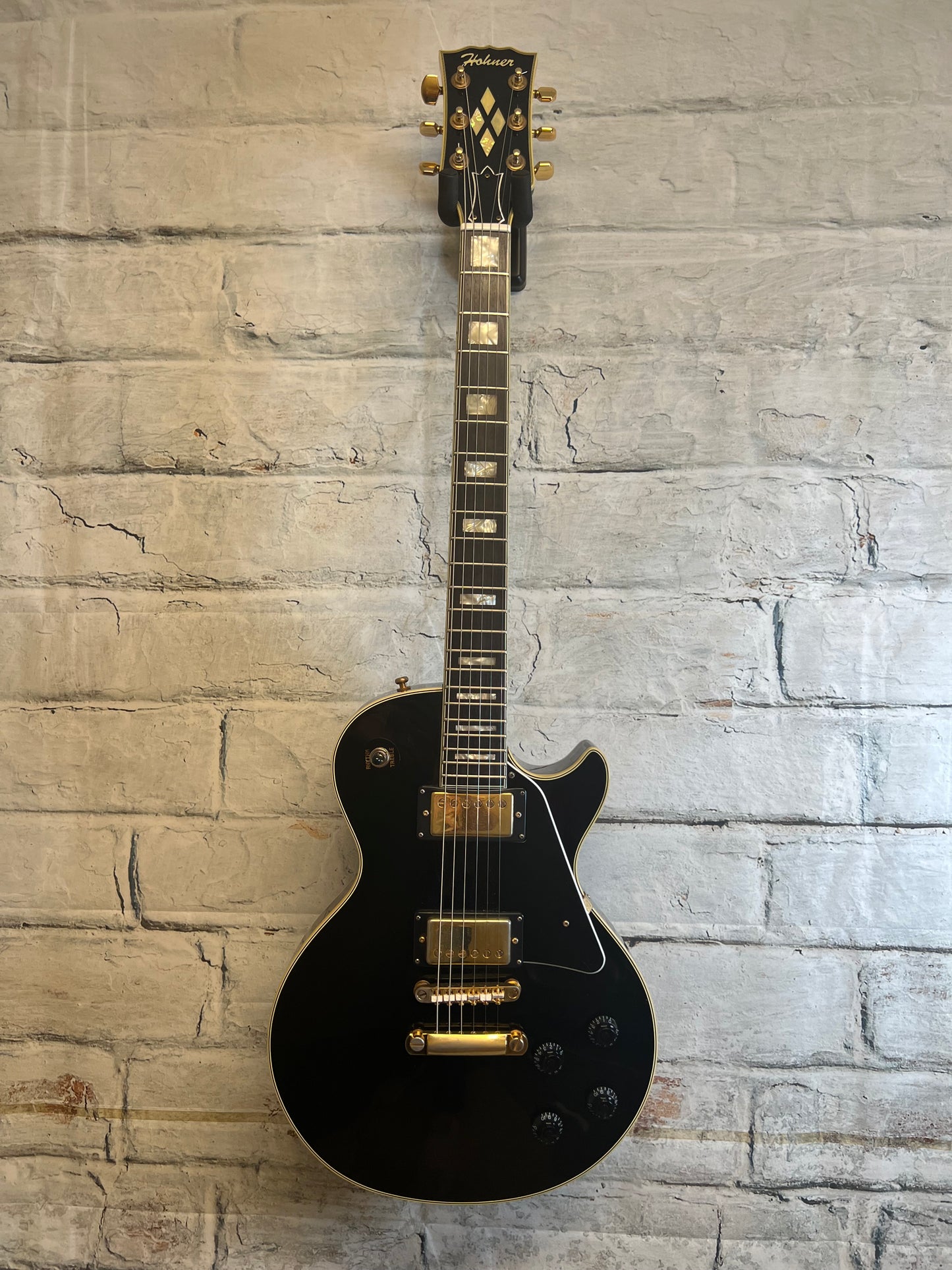Used Hohner Les Paul Custom Style Guitar with Hardshell Case