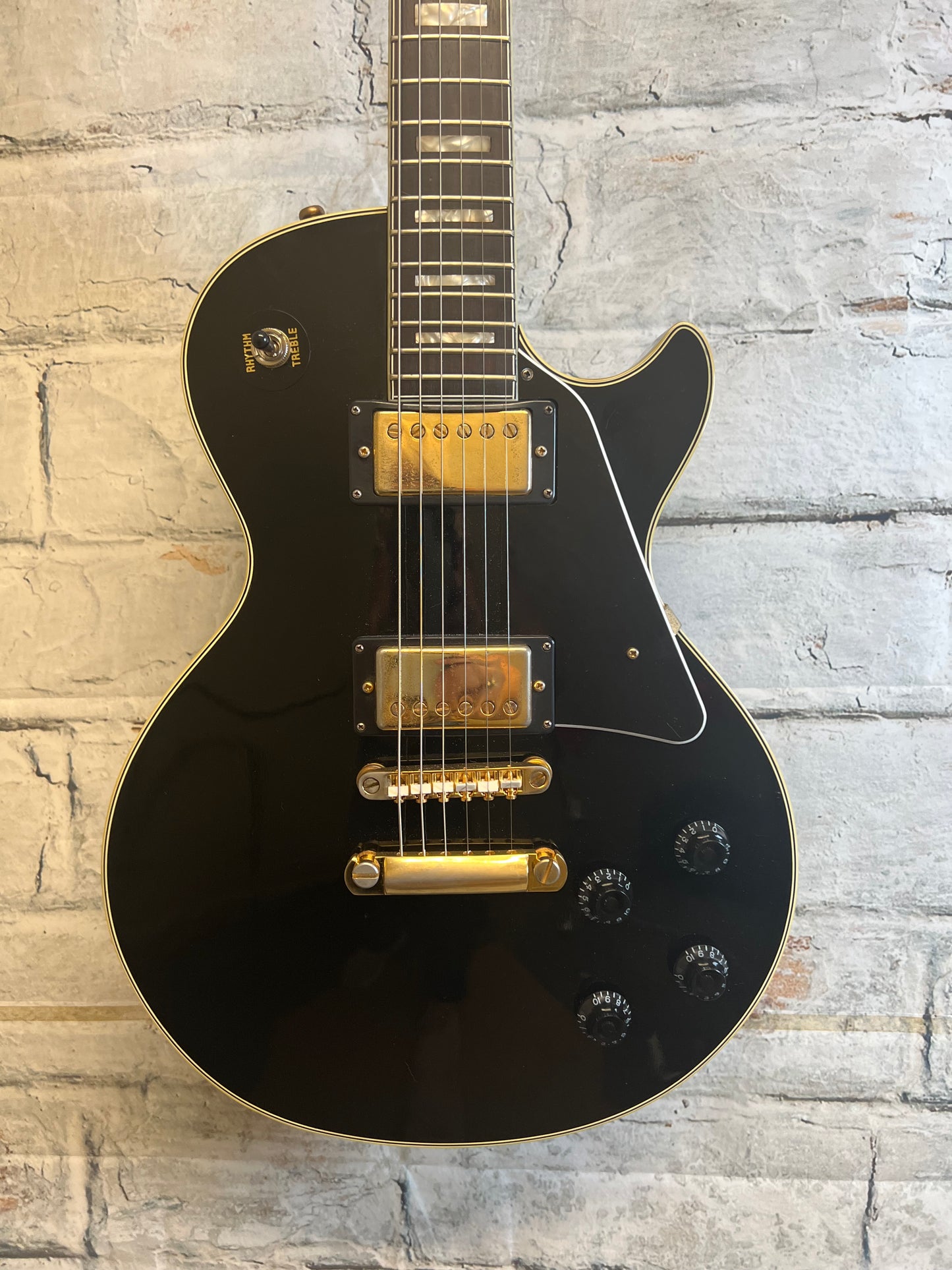 Used Hohner Les Paul Custom Style Guitar with Hardshell Case