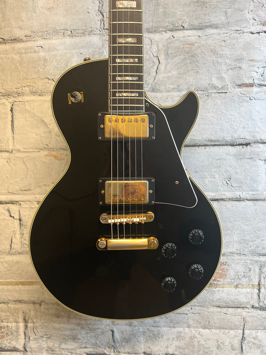 Used Hohner Les Paul Custom Style Guitar with Hardshell Case