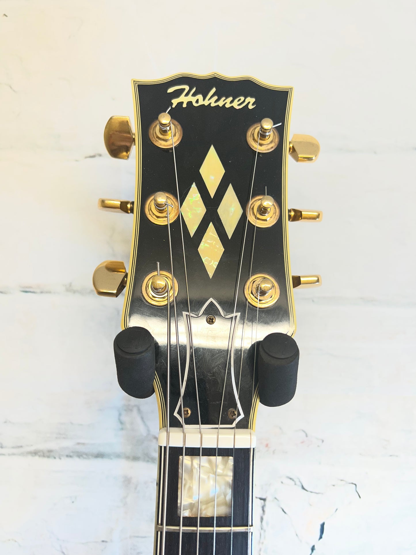 Used Hohner Les Paul Custom Style Guitar with Hardshell Case