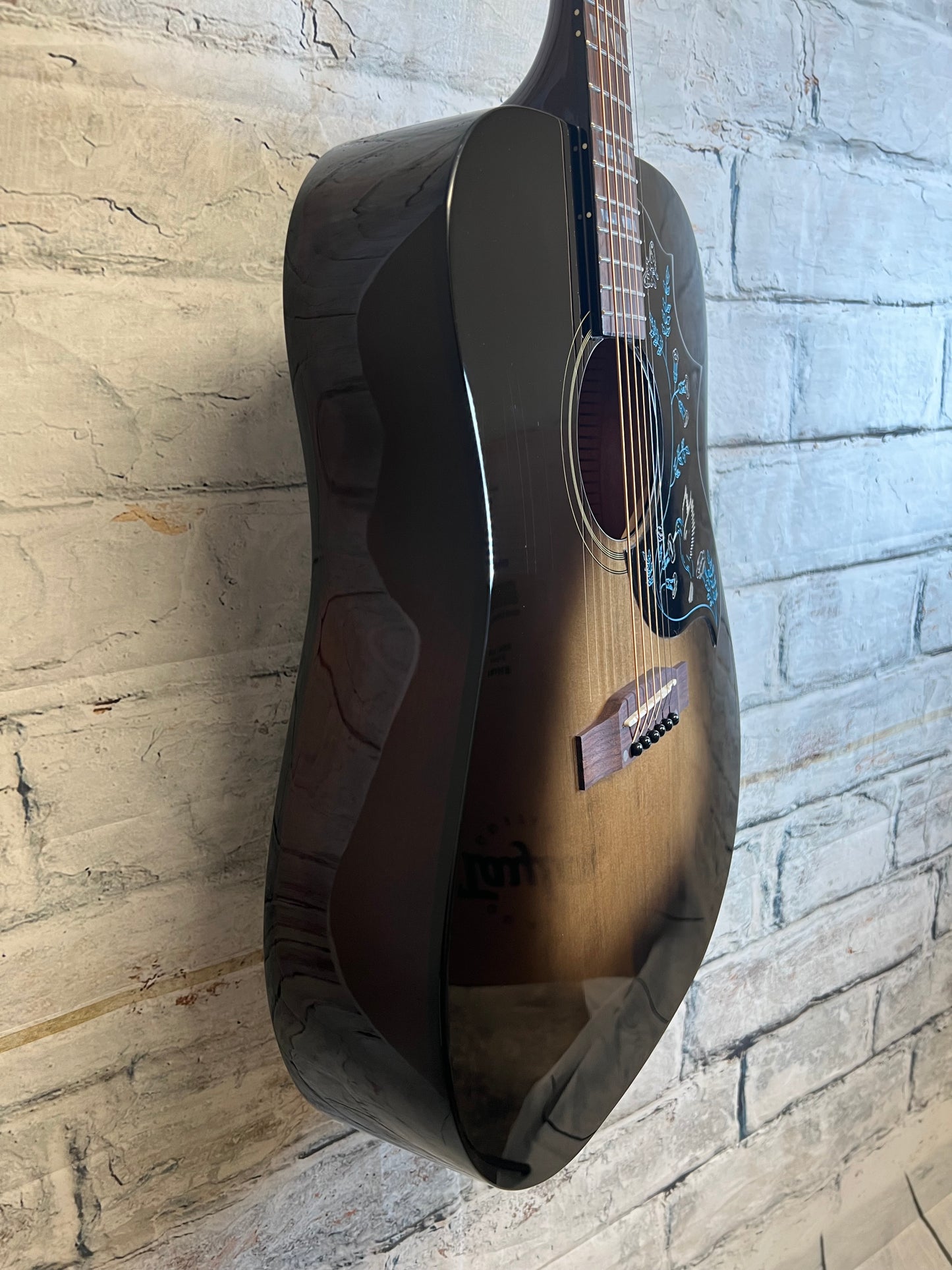 Epiphone Eric Church Hummingbird Dark Studio Cobra Burst with Hardshell Case