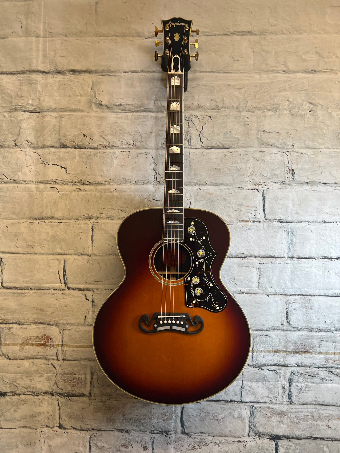 Epiphone Pre War Sj0200 Rosewood Reissue Vintage Sunburst with Hardshell Case