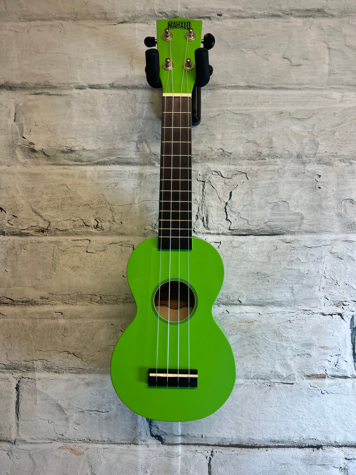Mahalo MR1-GN Rainbow Soprano Ukulele, Green with Bag