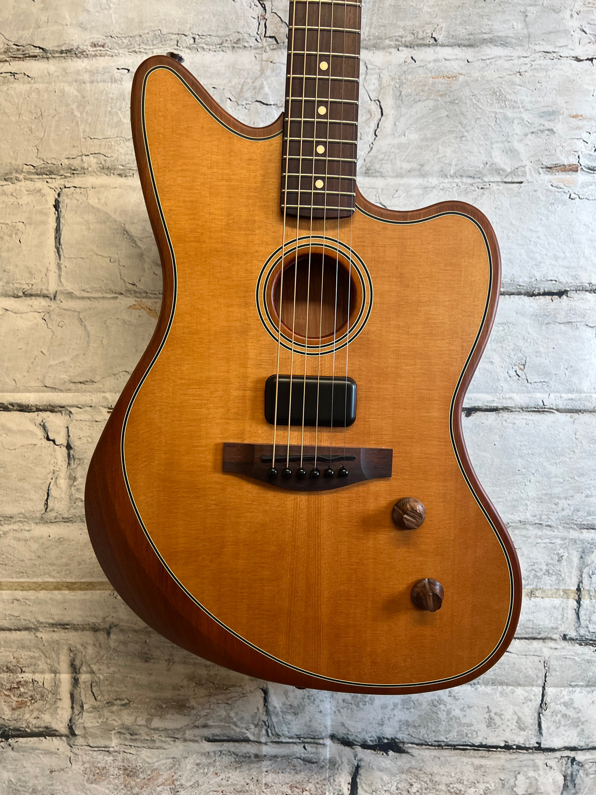 Fender Acoustasonic Standard Jazzmaster, Aged Natural